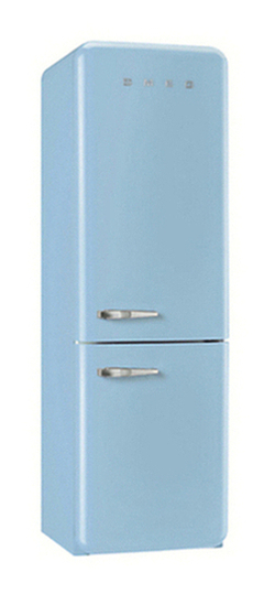 Smeg FAB32RNA Freestanding Fridge Freezer, A++ Energy Rating, Right-Hand Hinge, 60cm Wide, Pastel Blue Smeg FAB32RNA Freestanding Fridge Freezer, A++ Energy Rating, Right-Hand Hinge, 60cm Wide, Pastel Blue